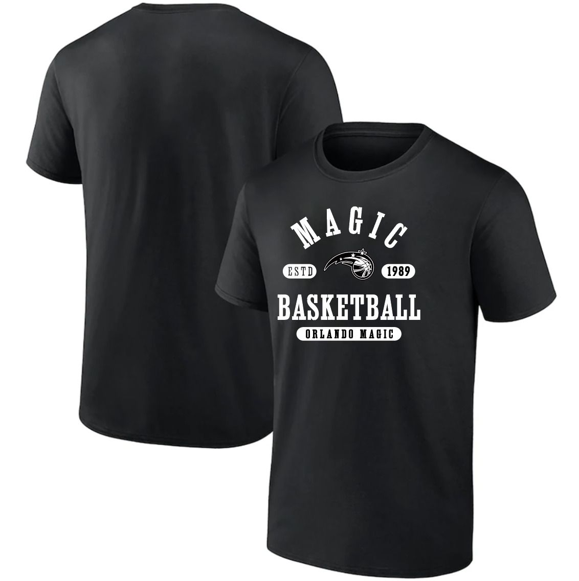 Men 2025 NBA Orlando Magic Black T shirts style 041->nba t-shirts->Sports Accessory